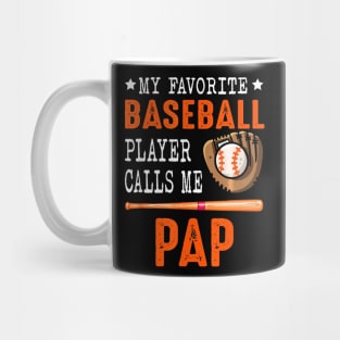 My Favorite Baseball Player Call Me Pap Mug